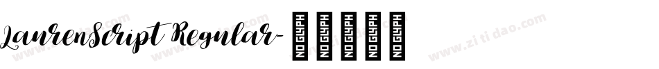 LaurenScript Regular字体转换